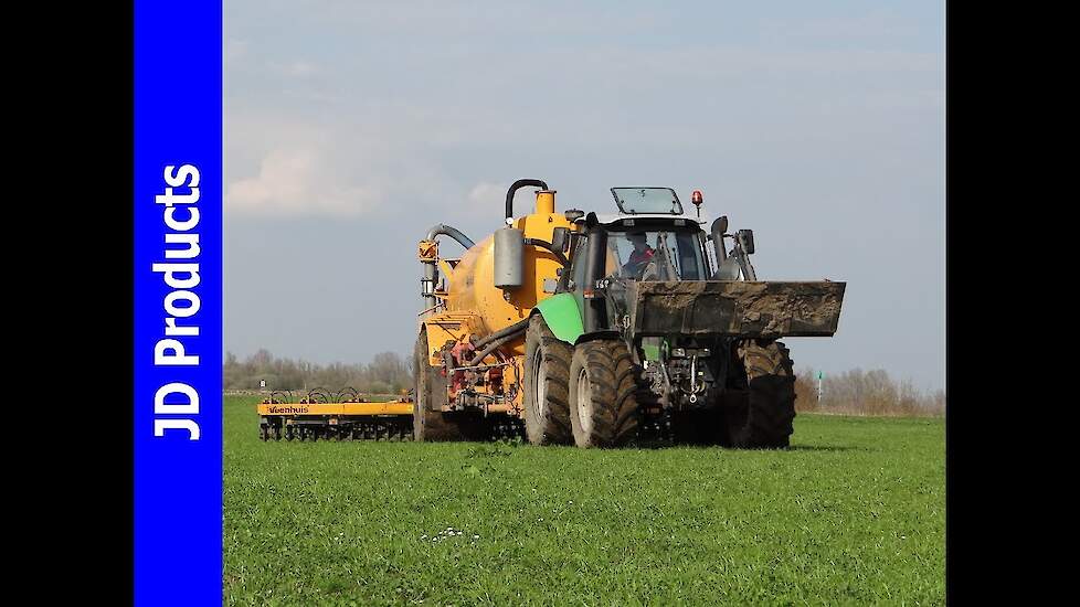 Deutz Agrotron M620/Veenhuis/Mest injecteren/Injection slurry/Gülle ausbringen/Vorchten/2016