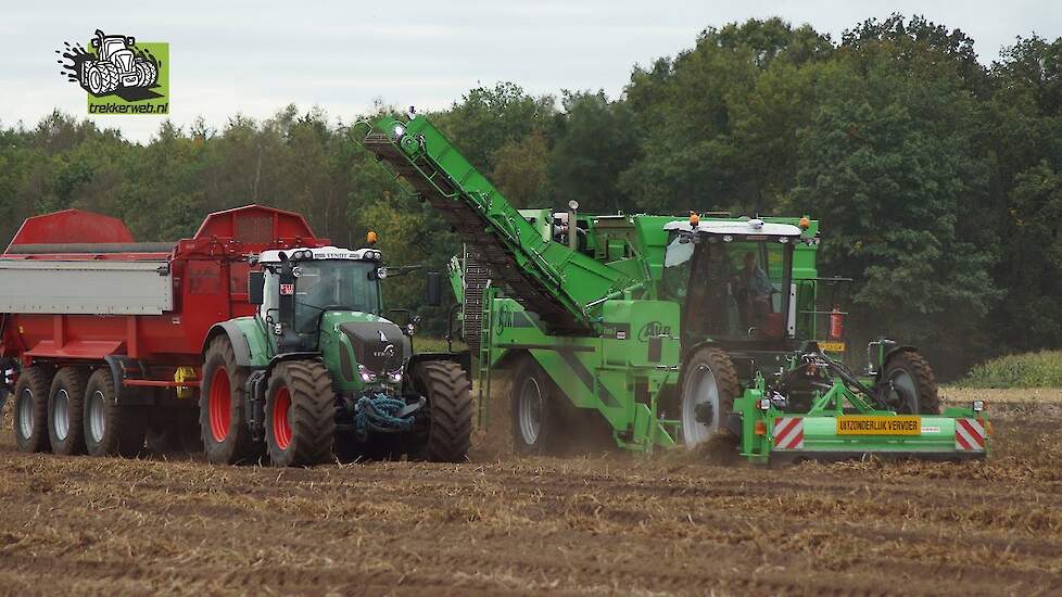 De nieuwe AVR Puma 3 vierrijige aardappelrooimachine ‘Keen & Green’ Trekkerweb