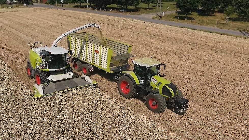 Nieuwe Claas Jaguar 960 Claas Axion 870 Kaweco GPS hakselen JCB Fendt Strautmann  Trekkerweb