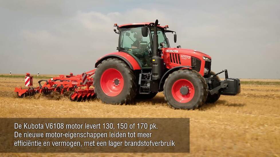 Kubota M7002 serie met 6-traps Powershift transmissie