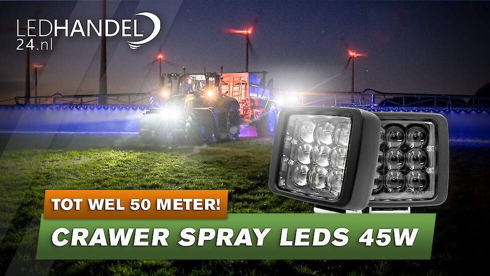 CRAWER 45W SPRAYLEDS - Tot wel 50 Meter Breed!