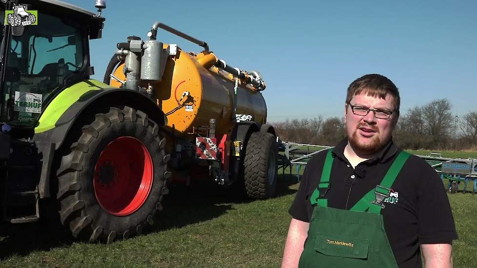 Nieuwe 20 kuub Veenhuis Profiline tank voor loonbedrijf Terhuf