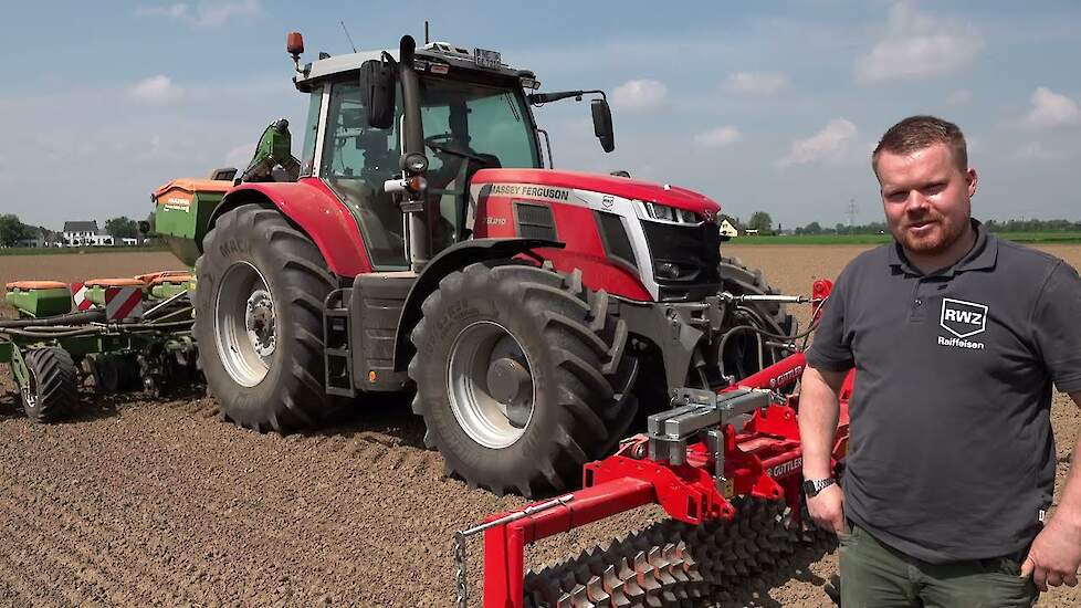 Maïs zaaien met Güttler Matador en Amazone Precea 6000 2CC Super